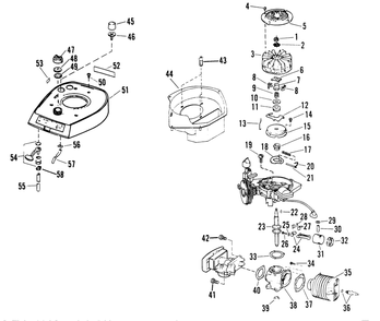Part Location Diagram of 679155 Lawn Boy Piston & Com. Rod Assembly.